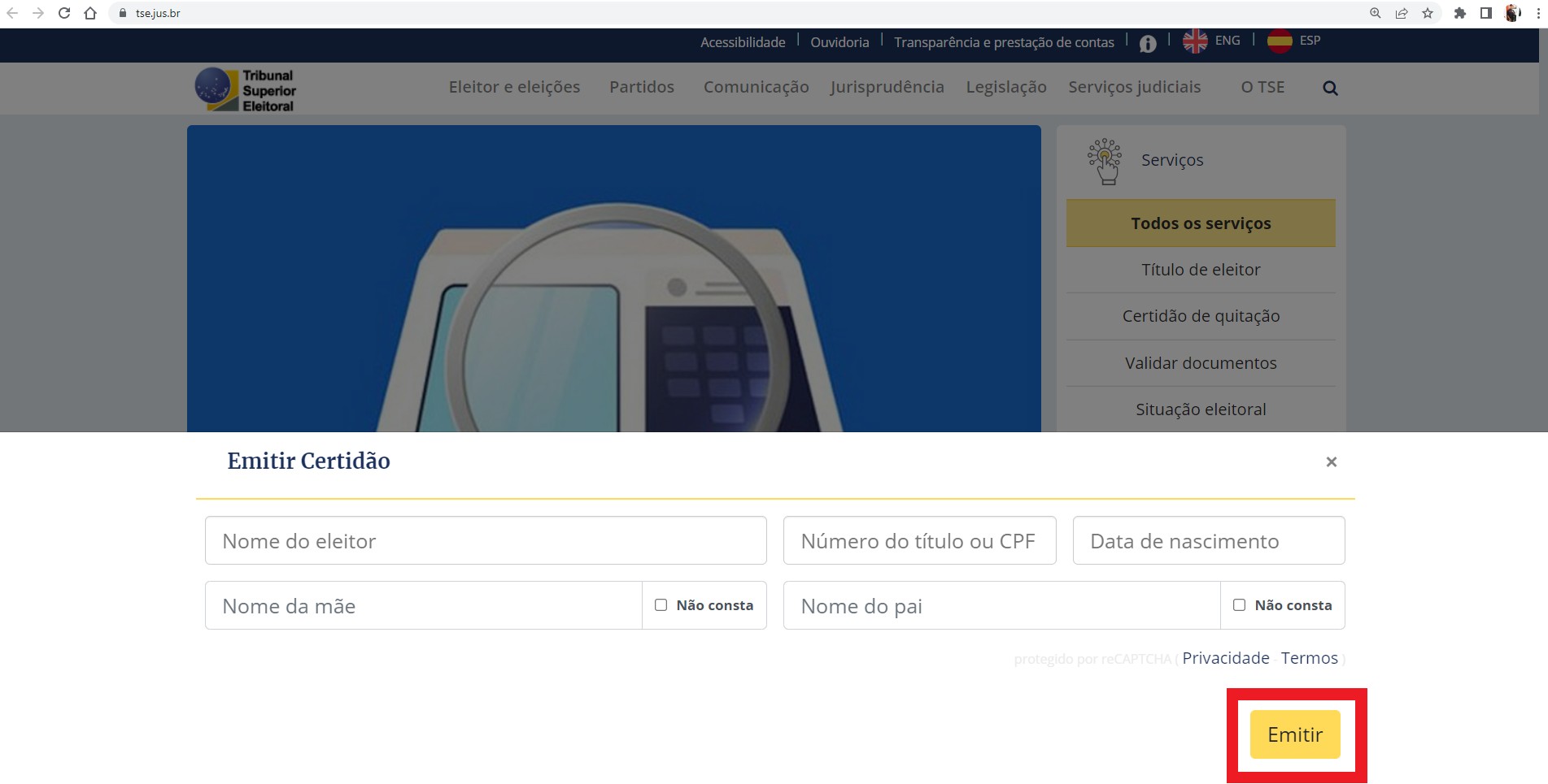 Certidão de quitação eleitoral é gratuita e pode ser emitida pela internet; saiba como