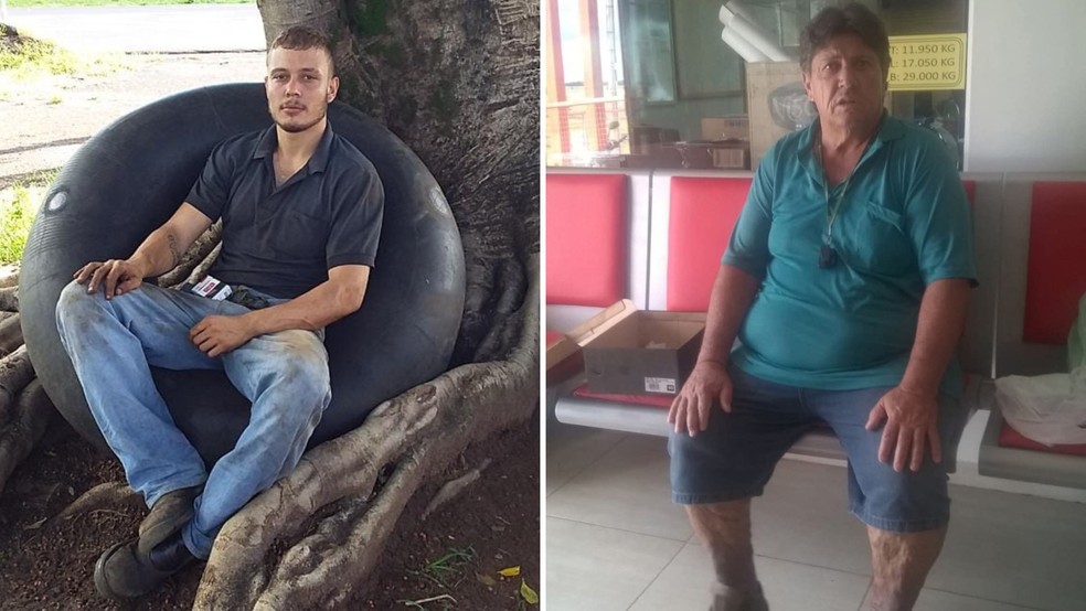 Luan Octavio da Silva e Celso Luiz Murari, motoristas dos carros, morreram em Sebastianópolis do Sul (SP) — Foto: Arquivo pessoal