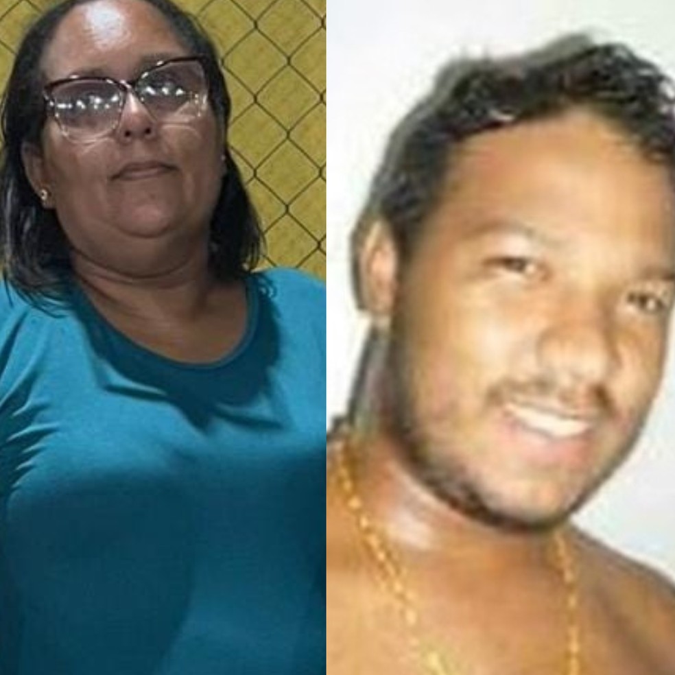 A cozinheira Gerlane  Maria dos Santos e o motorista de aplicativo  Darley Lopes da Silva foram sequestrados em Petrolina — Foto: Reprodução