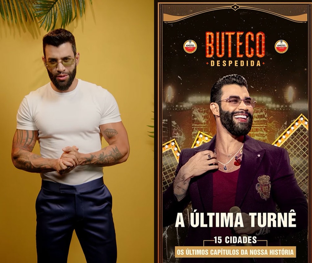 Gusttavo Lima anuncia última turnê do festival 'Buteco' após 5 anos de evento — Foto: Reprodução/Instagram