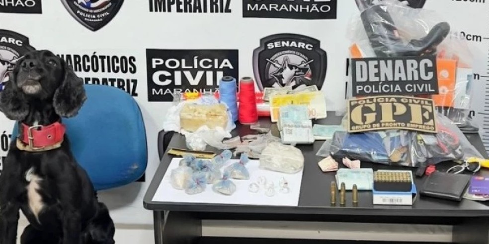Cinco pessoas são presas em operação contra o tráfico de drogas em Imperatriz — Foto: Divulgação/ PC-MA