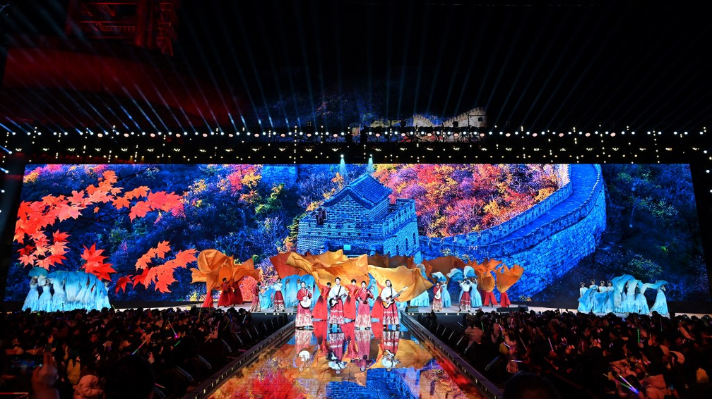 Show de dana em Pequim, China, marca a chegada de 2025  Foto: ADEK BERRY / AFP