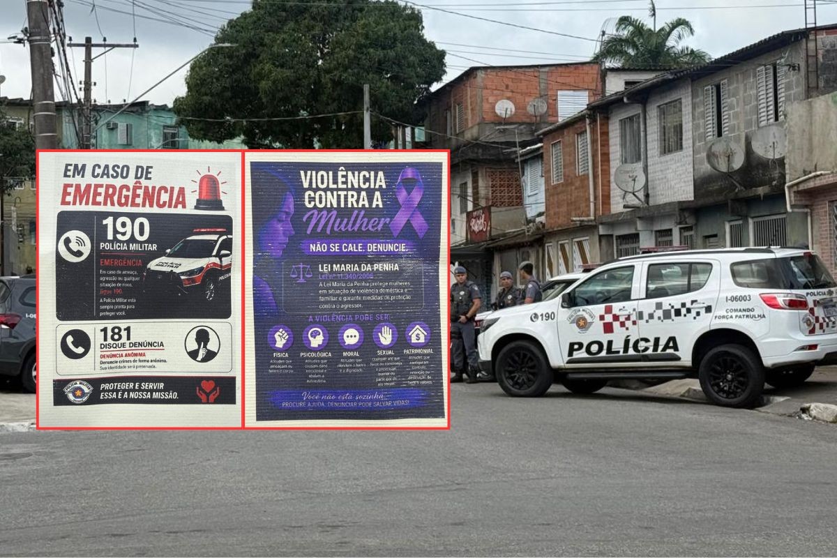 PM carries out operation to guide residents about domestic violence in Santos