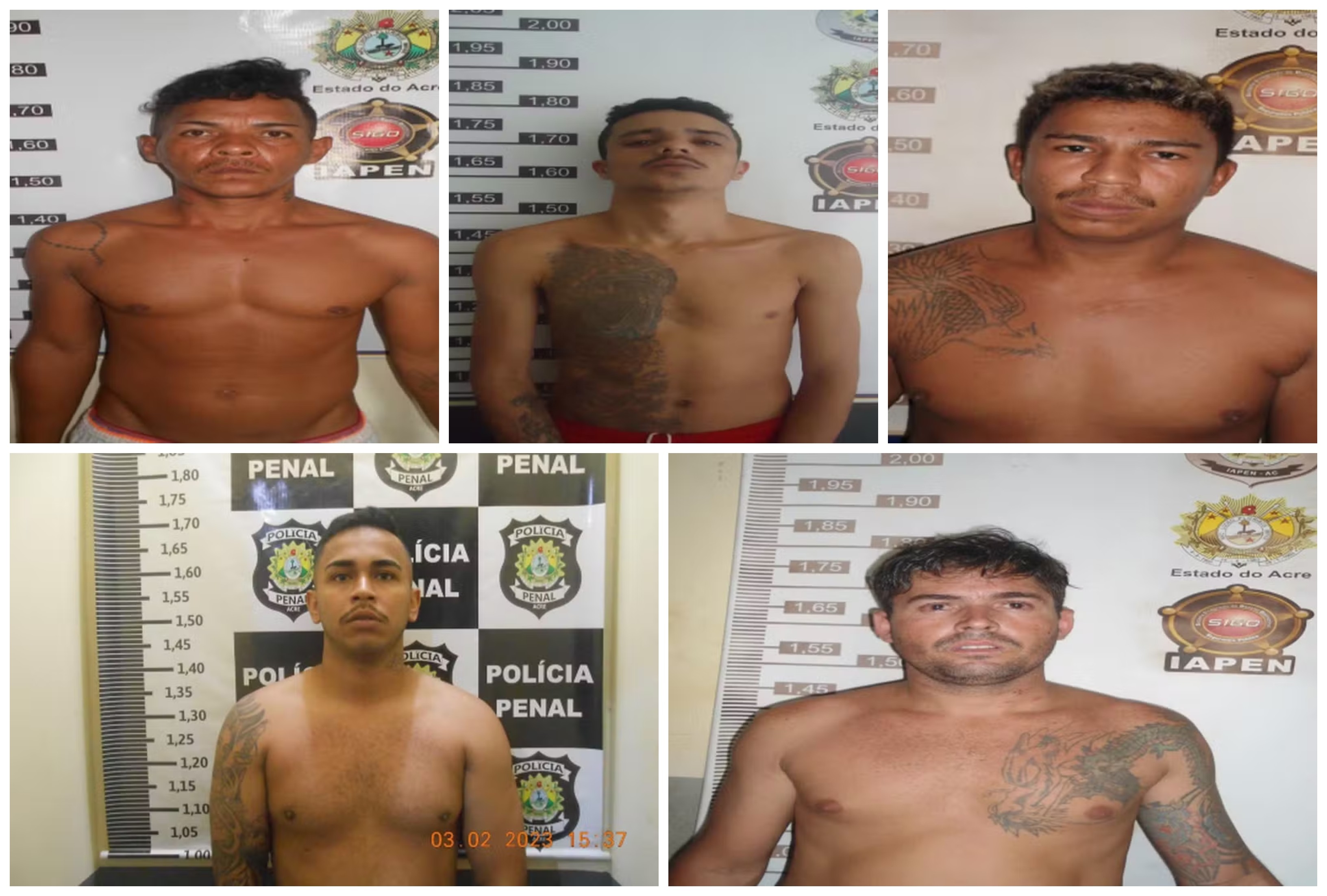 Primeira fuga de 2025: Cinco dos nove detentos seguem foragidos após mais de 1 ano em Rio Branco