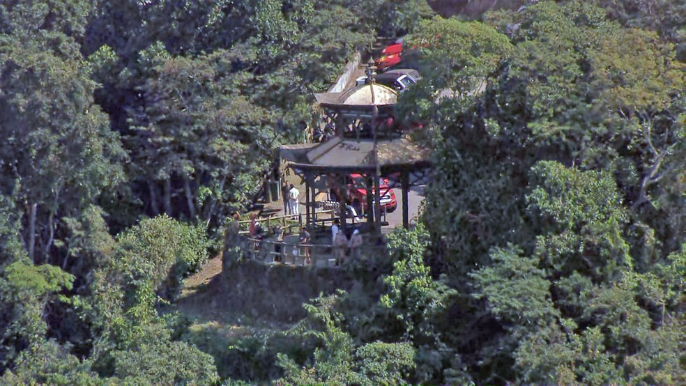 Vista Chinesa é um ponto frequentado por turistas e atletas — Foto: Reprodução/TV Globo