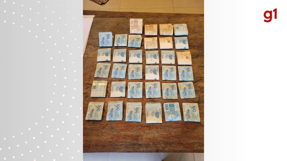 Dinheiro apreendido durante Operação Serras Gerais — Foto: Divulgação/FICCO-TO