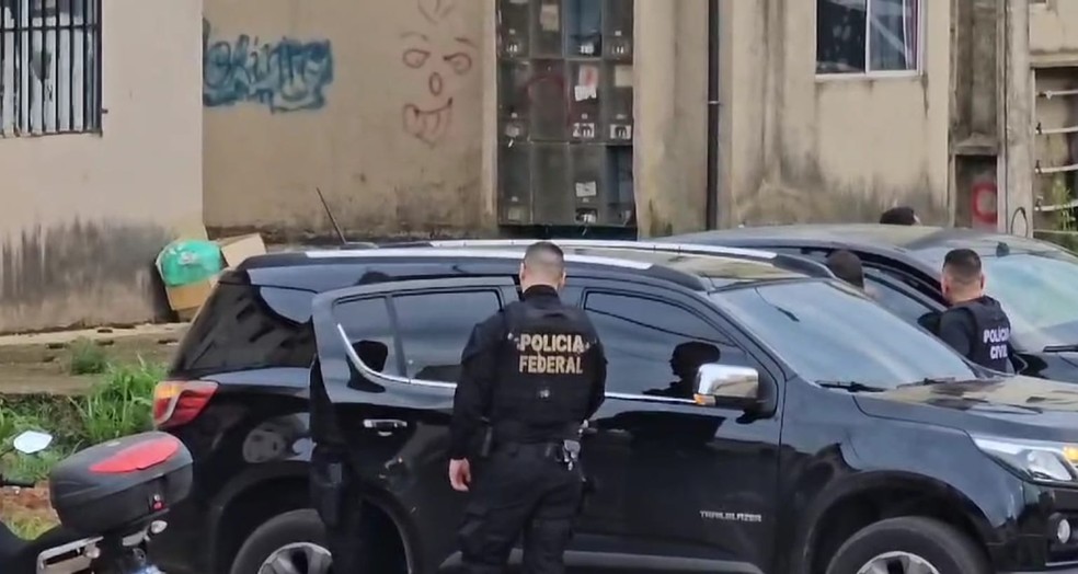 Policiais federais cumpriram mandados de prisão nesta quarta-feira (20) — Foto: Reprodução/PF