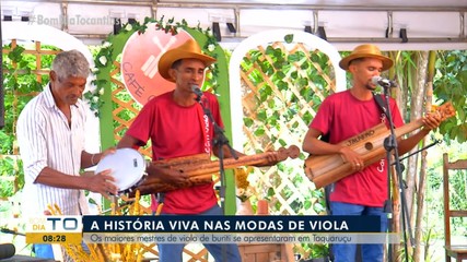 Mestres da viola de buriti se apresentam em Taquaruçu