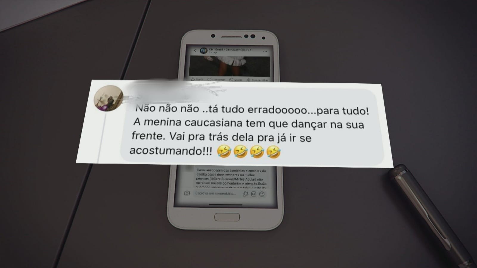 Família de passista mirim da Portela denuncia racismo em postagem nas redes 