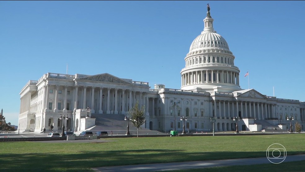 Senadores brasileiros vão a Washington para tentar negociar tarifa de 50% dos EUA — Foto: Jornal Nacional