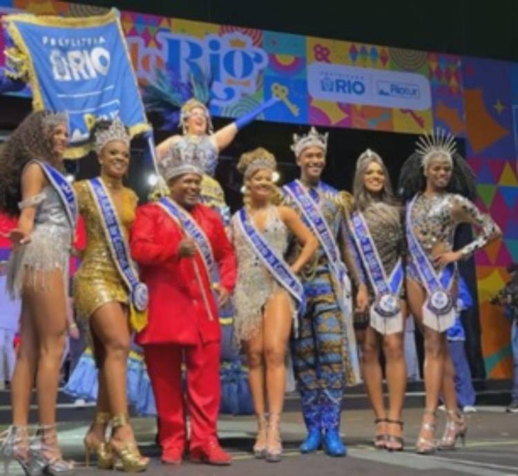 Corte do carnaval do Rio para 2026 é escolhida: Danilo Vieira é o novo Rei Momo e Caroline Xavier é a rainha