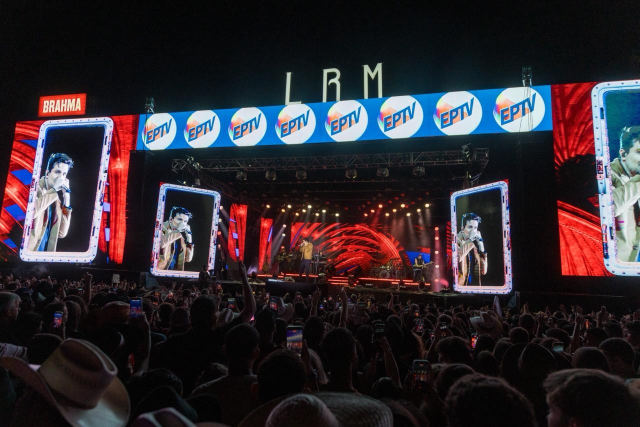 Luan Santana é grande atração do segundo dia do Limeira Rodeo Music 2026 — Foto: Thomaz Marostegan/g1