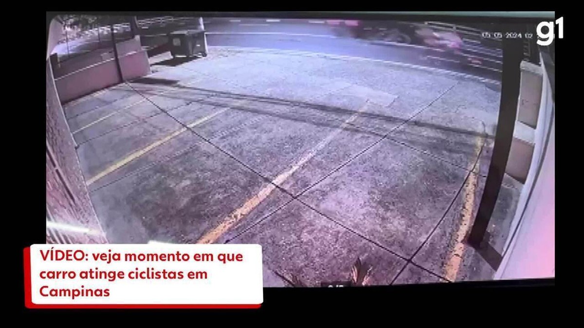 Vídeo mostra atropelamento de ciclistas em avenida de Campinas 