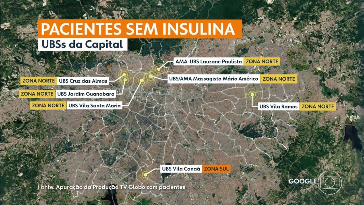 Pacientes relatam falta de insulina em ao menos 7 UBSs de São Paulo; famílias dizem que desabastecimento já dura cerca de um mês