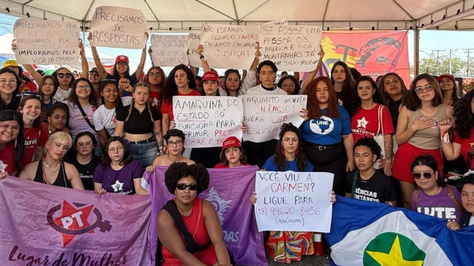 Caso Carmen: buscas pelo corpo em rio são encerradas e estudantes protestam em congresso