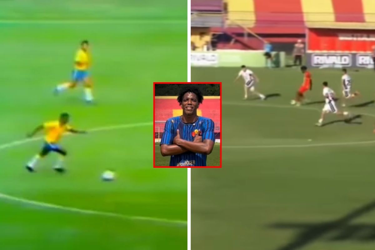 Zagueiro do Jabaquara recria 'gol que Pelé não fez' em desafio com influenciador; VÍDEO
