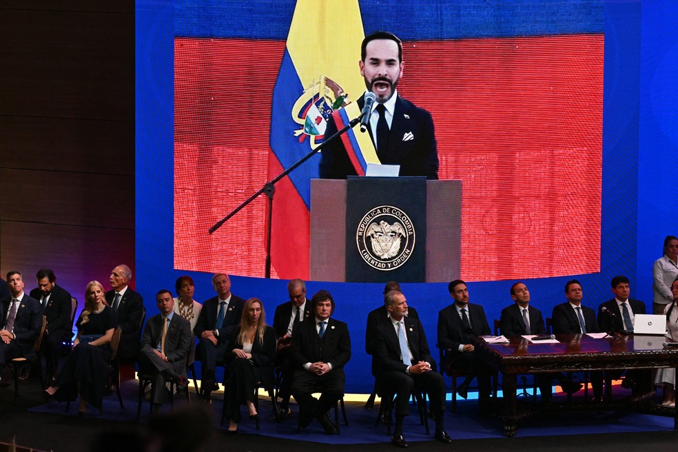 Líderes das américas participaram da cerimônia de posse desta sexta-feira (veja lista abaixo) — Foto: Luisa Acosta / AFP