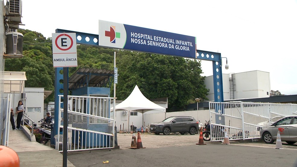 Hospital Estadual Infantil Nossa Senhora da Glória, em Vila Velha, no Espírito Santo — Foto: Reprodução/ TV Gazeta