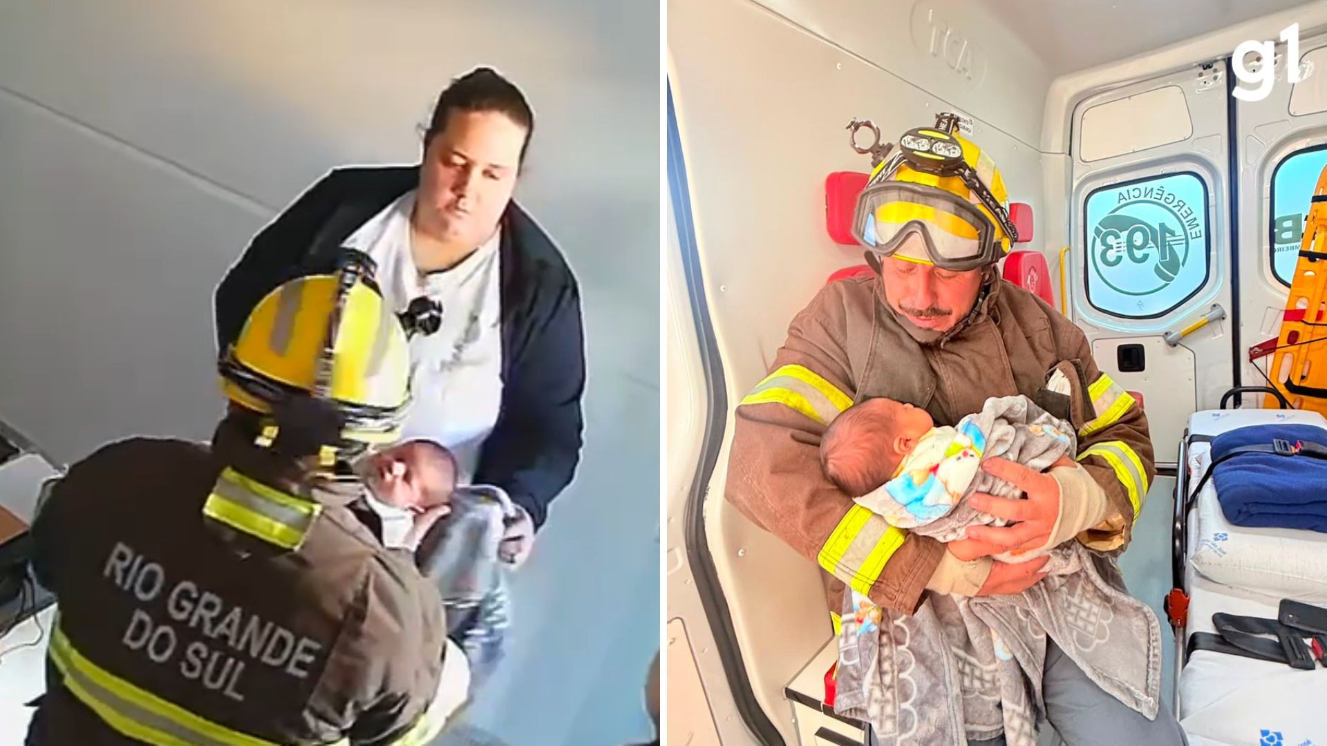 Bebê com 11 dias de vida é salvo por bombeiro após se engasgar na Serra Gaúcha
