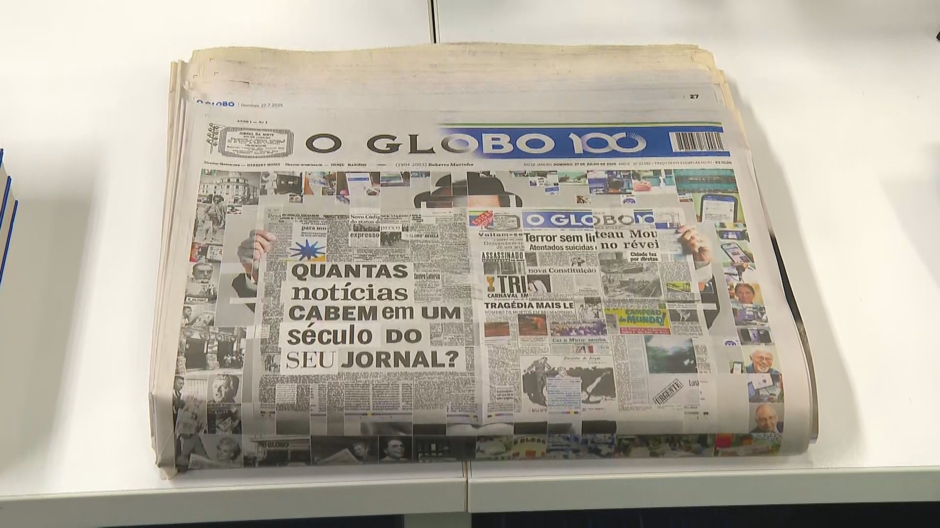 O Globo entra para o Guinness com edição de 526 páginas, a maior da história dos jornais