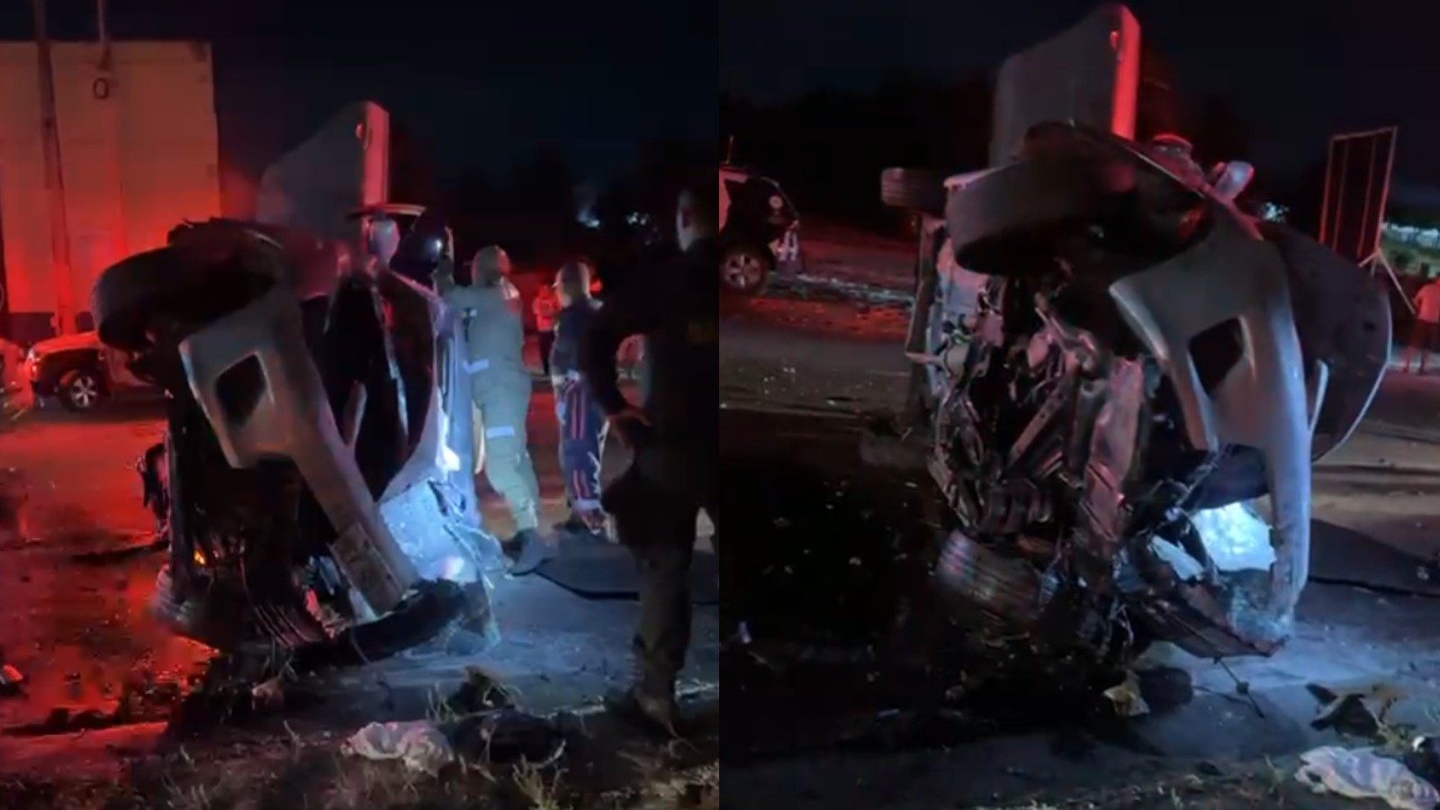 Vídeo: motorista fica gravemente ferido após acidente de carro na Grande Fortaleza