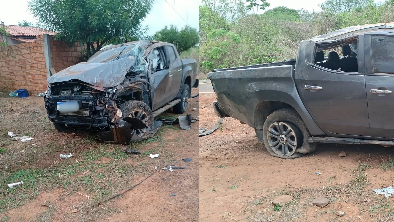 Jovem morre após perder controle de carro e capotar no Piauí