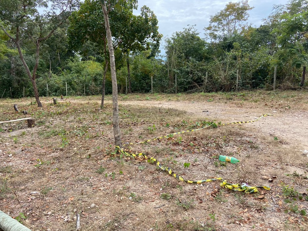 Local onde jovem de 21 anos foi morto, na região do Coxipó do Ouro, em Cuiabá — Foto: Barbara Siviero