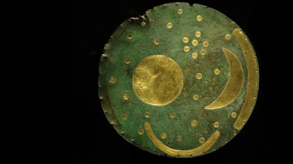 O disco de Nebra: uma preciosidade, em todos os sentidos — Foto: SCIENCE PHOTO LIBRARY
