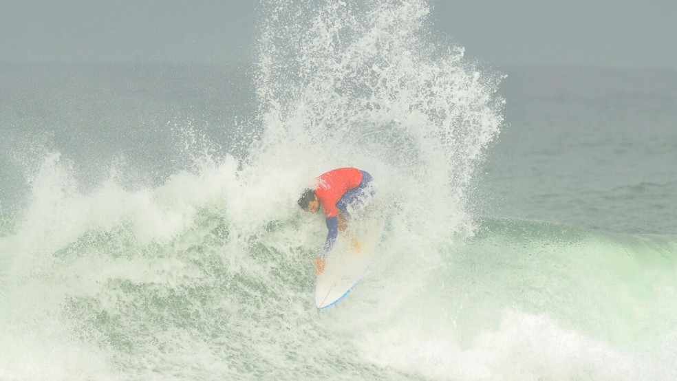 Competição de surfe faz parte da programação do aniversário de Florianópolis — Foto: Marcio David/WSL/Divulgação