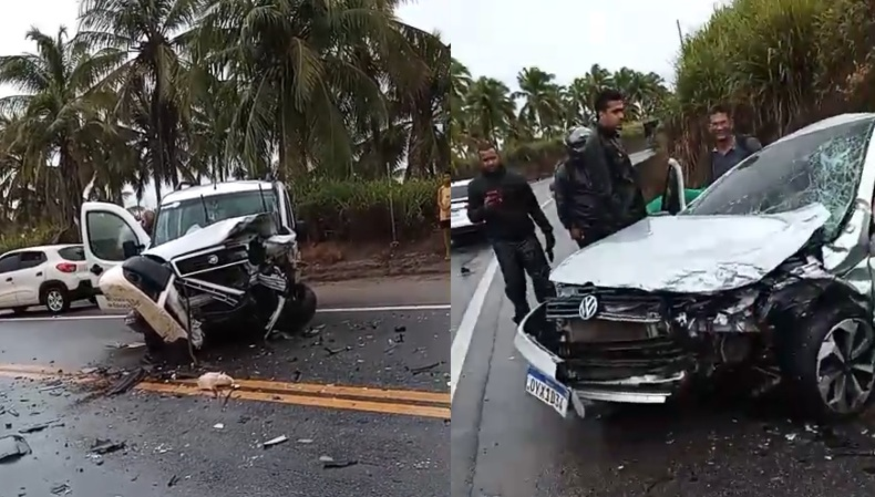 Carro que transportava alunos de São Miguel dos Campos para Maceió é atingido durante acidente no Litoral Sul