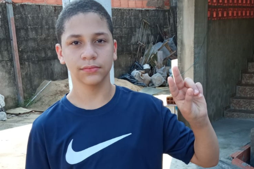 Carlos Teixeira faleceu aos 13 anos em Praia Grande (SP) — Foto: Arquivo Pessoal