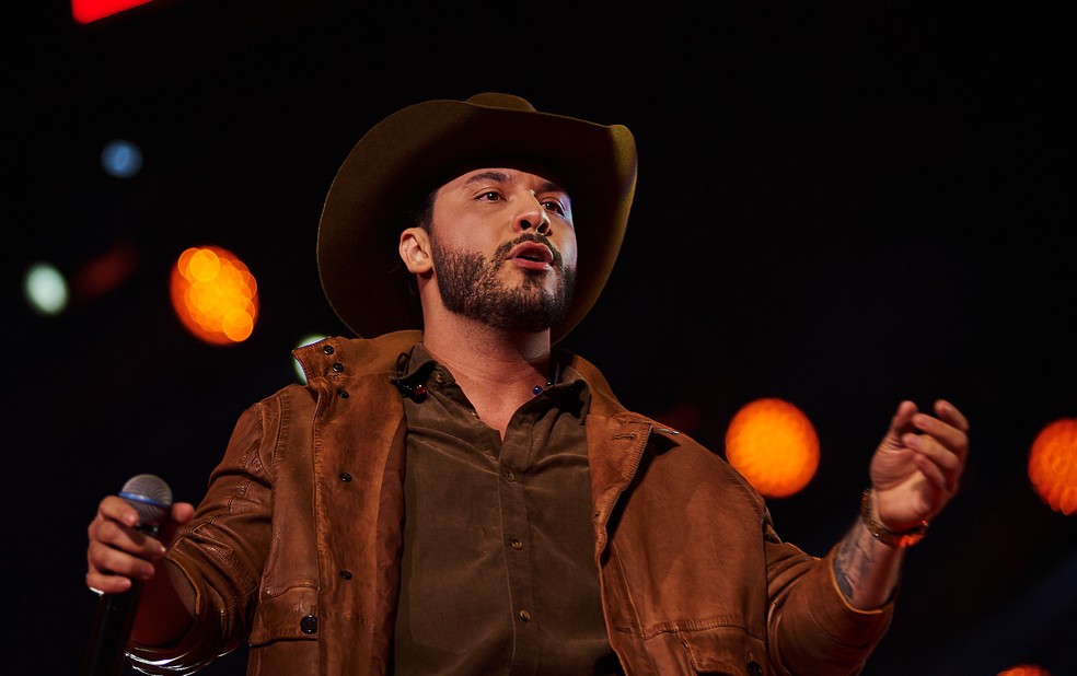 Murilo Huff grava projeto 'Ao Vivão' na Festa do Peão de Barretos — Foto: Érico Andrade/g1