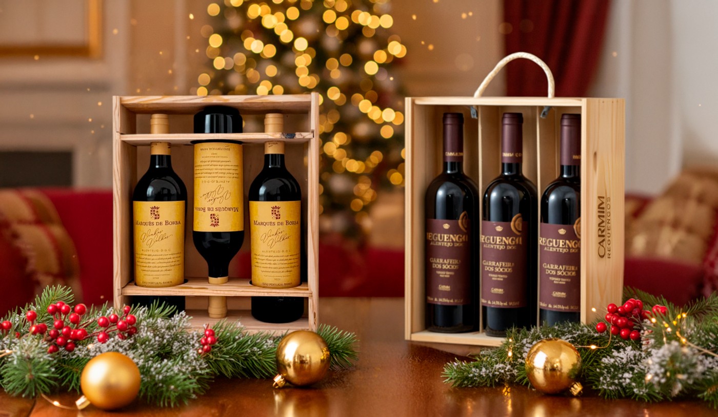 5 kits de vinhos portugueses perfeitos para presente de Natal