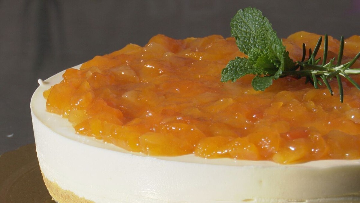 Aprenda a preparar cheesecake de damasco Receitas Paranaenses G1