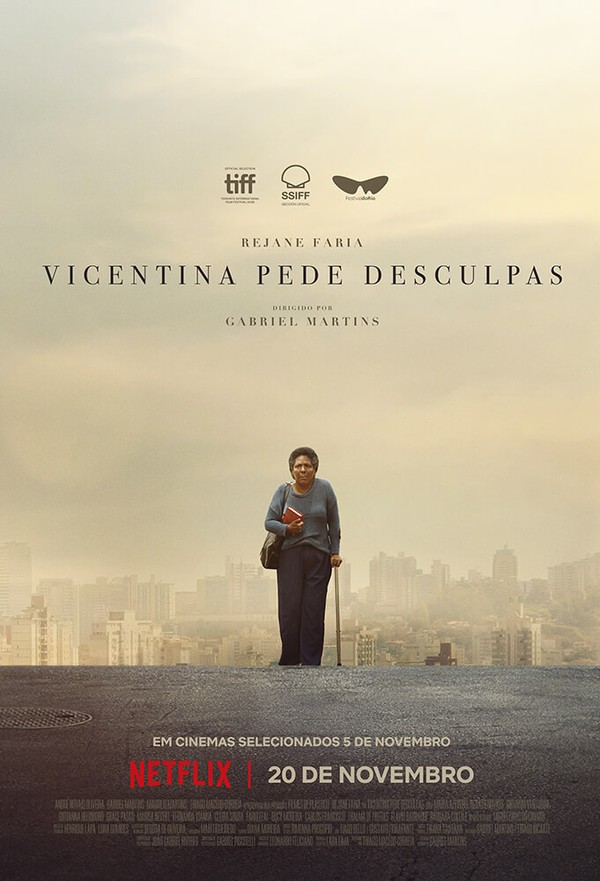 Cartaz do filme 'Vicentina Pede Desculpas'. — Foto: Reprodução