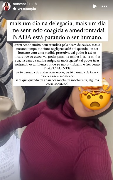 Influencer denuncia perseguição, ameaça e estupro de ex-companheiro em Duque de Caxias