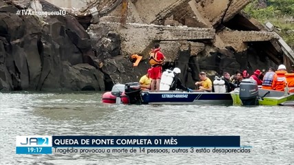 Queda de ponte entre Maranhão e Tocantins completa um mês; saiba mais