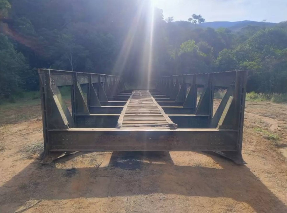 Ponte foi encontrada na região da Zona da Mata, em Minas Gerais — Foto: Divulgação/ Polícia Civil