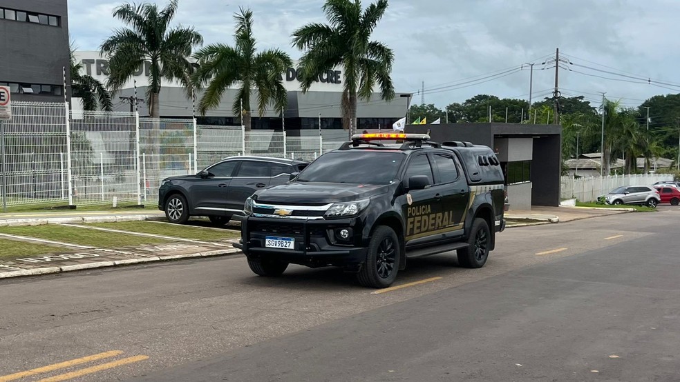 Polícia Federal (PF-AC) em Rio Branco — Foto: Aline Pontes/Rede Amazônica