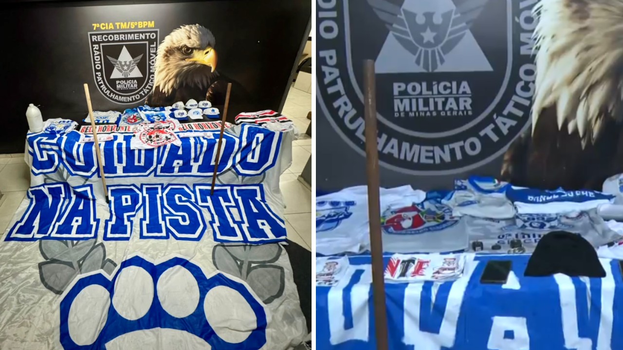 Três integrantes de uma torcida organizada do Cruzeiro são presos suspeitos de planejar ataque contra torcedores do Botafogo em BH