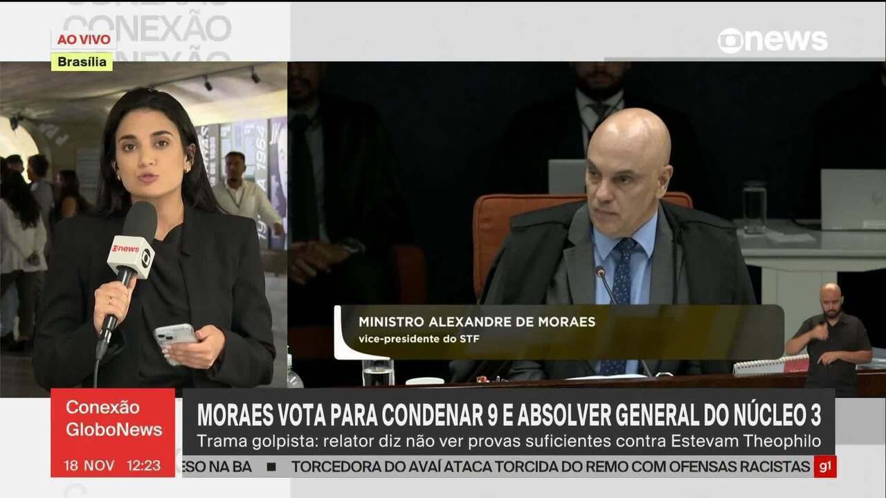 Moraes e Zanin votam para condenar 9 réus do núcleo responsável por plano de assassinar autoridades