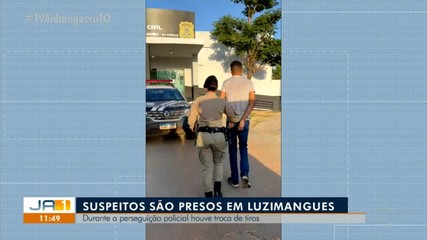 Suspeitos de furto trocam tiros com a polícia e são presos em Luzimangues