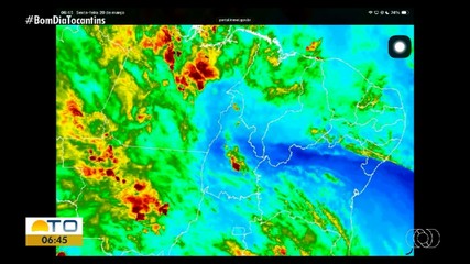 BDT mostra previsão do tempo nas principais regiões do Tocantins
