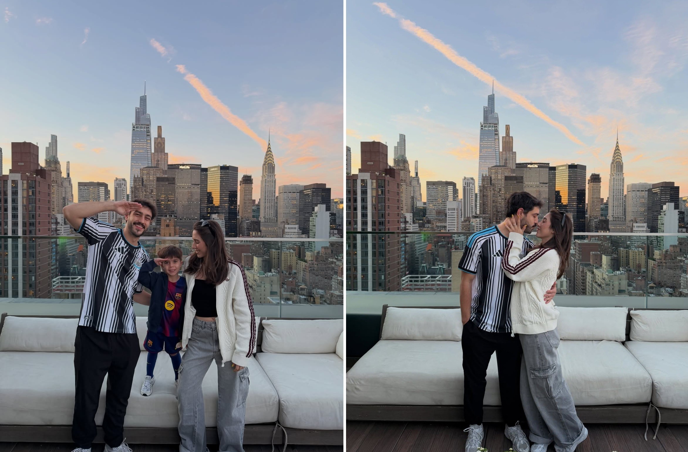 Casal de influencers troca avião por motorhome em viagem com o filho pelos EUA para ver o Brasil na Copa: 'Construindo memórias'