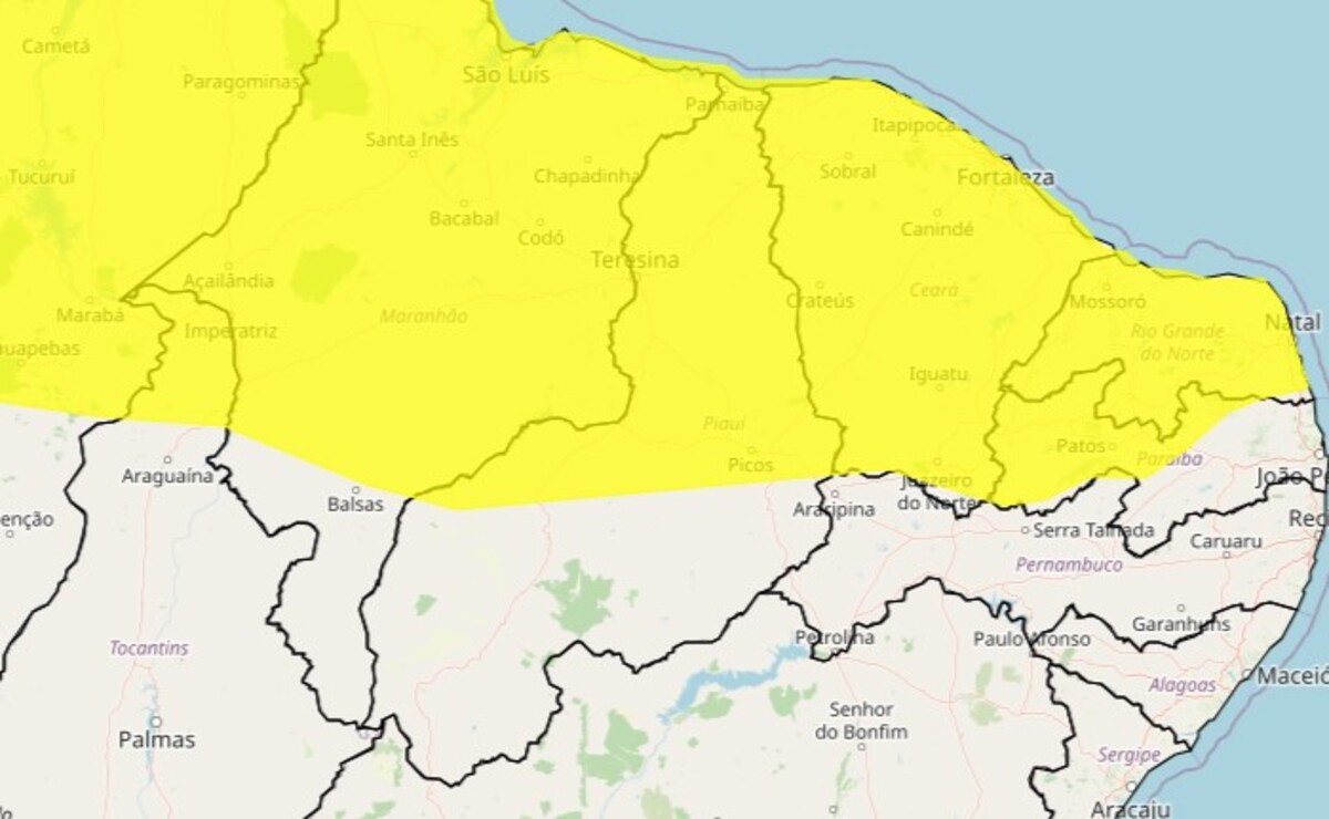 Mais de 150 cidades do PI estão em alerta para chuvas intensas neste domingo (29)