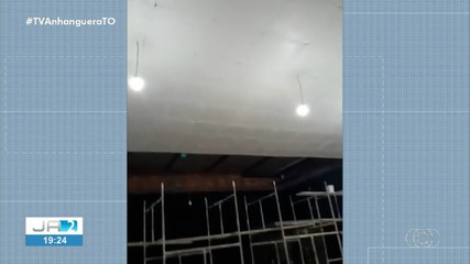 Telhado de igreja evangélica desaba no Tocantins