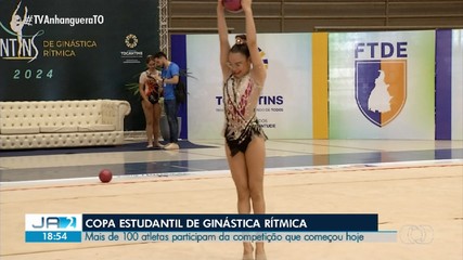 Estudantes participam de Copa de Ginástica Rítmicas em Palmas