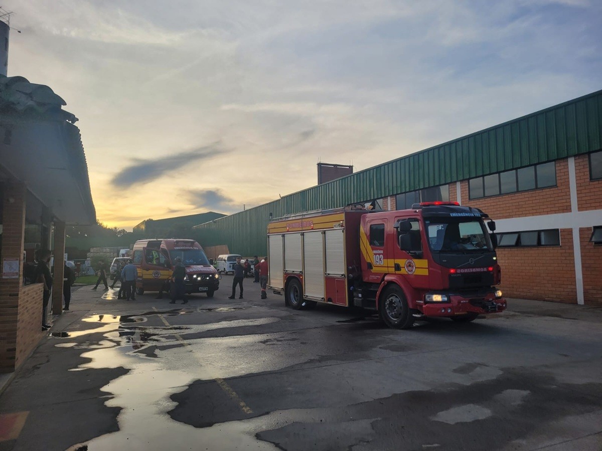 Vazamento de gás invisível em empresa de SC provoca queimaduras de 2º grau em trabalhador