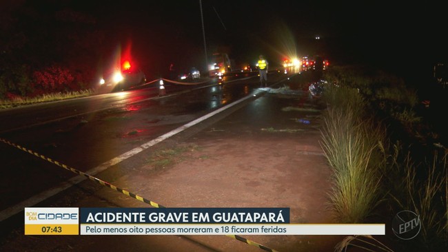 Acidente em Guatapar: vtimas devem ser veladas em Monte Alto, SP