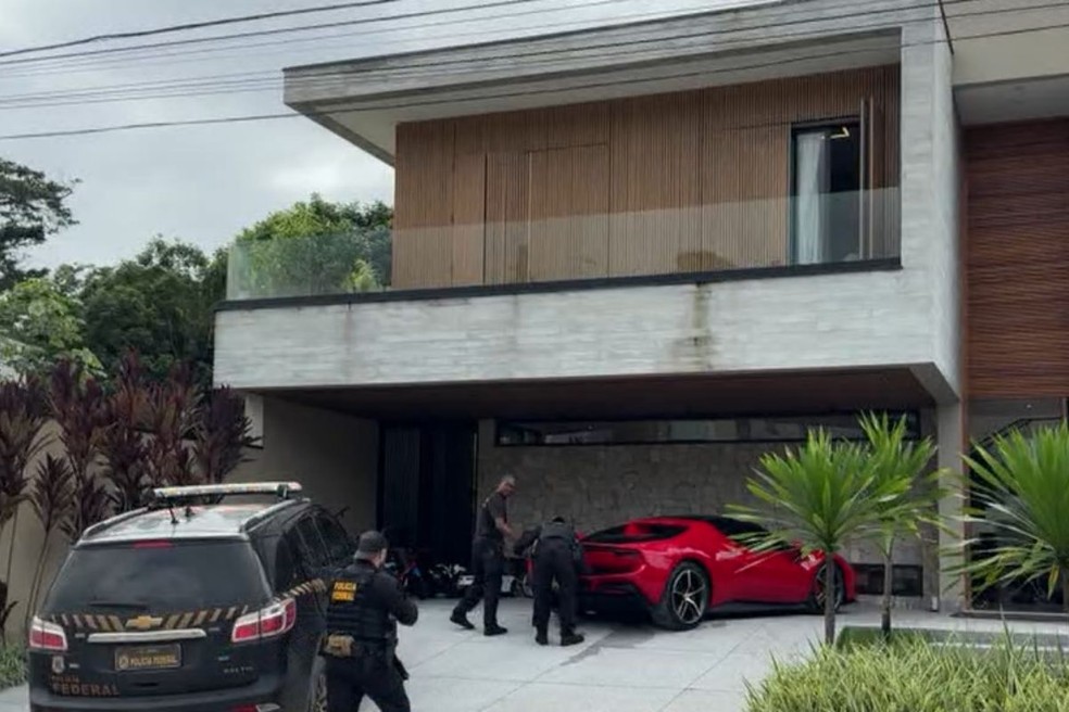 Mansão do empresário Rodrigo Morgado foi alvo de mandado de busca e apreensão em Bertioga, SP | Foto: Danilo Santos/TV Tribuna
